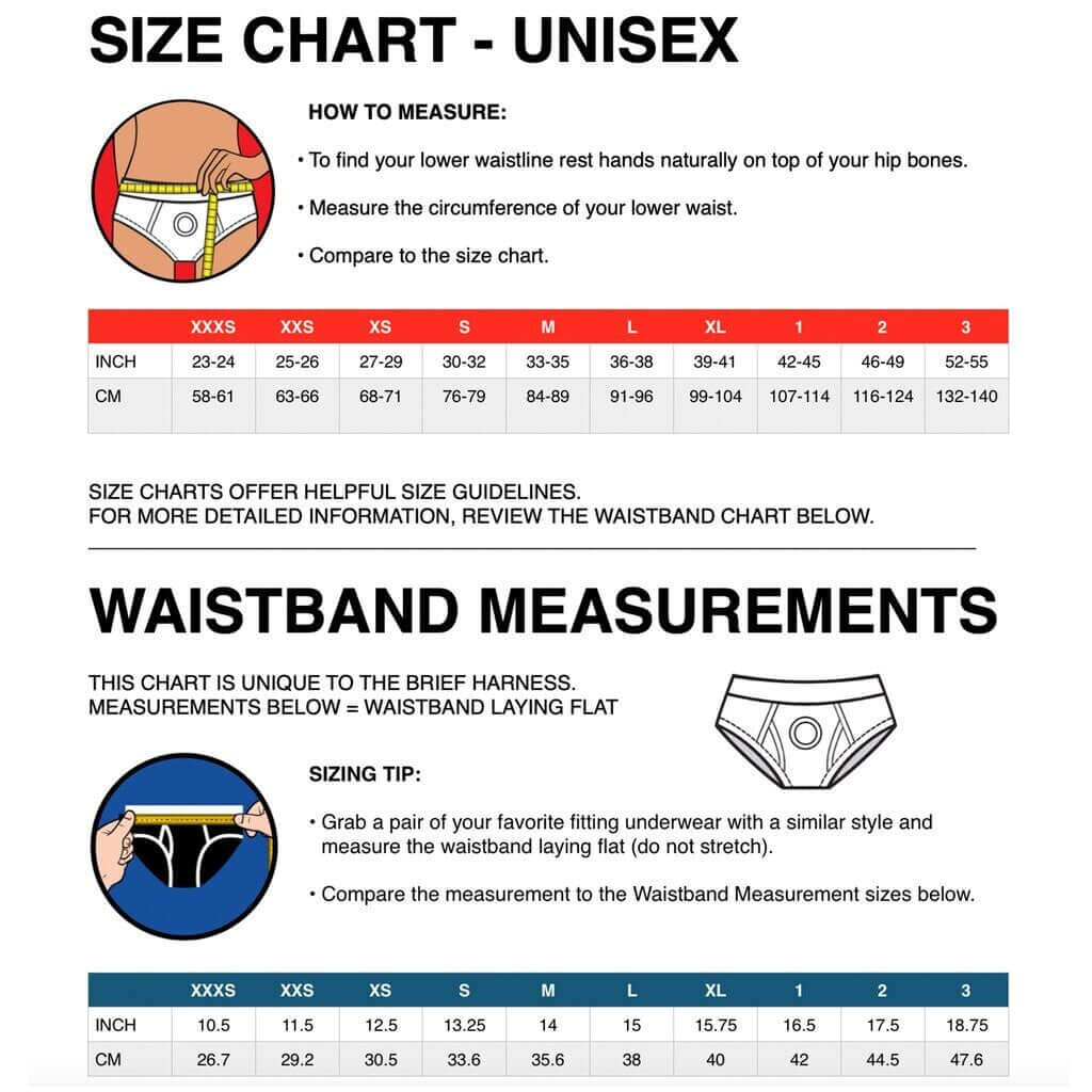 BRIEF + HARNESS | BLACK & RED