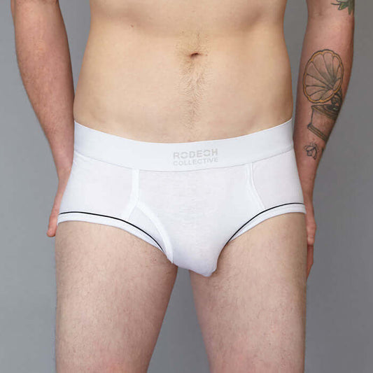 Trans wearing packer behind underwear