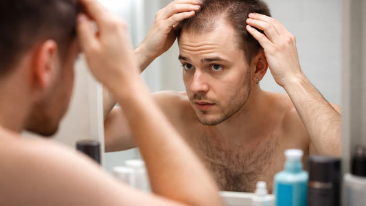 FTM hair loss on testosterone illustration