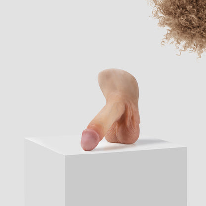 Emisil ER09 FTM pack and play prosthetic in skin shade S03 with blond hair