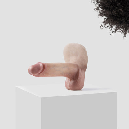 Emisil ER10 FTM pack and play prosthetic in skin shade S02 with black hair