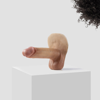 Emisil ER10 FTM pack and play prosthetic in skin shade S07 with black hair