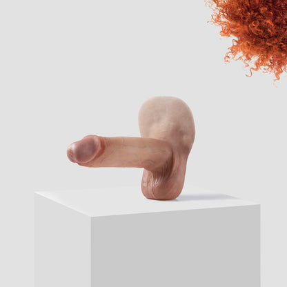 Emisil ER10 FTM pack and play prosthetic in skin shade S09 with ginger hair