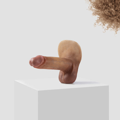 Emisil ER10 FTM pack and play prosthetic in skin shade S10 with blond hair