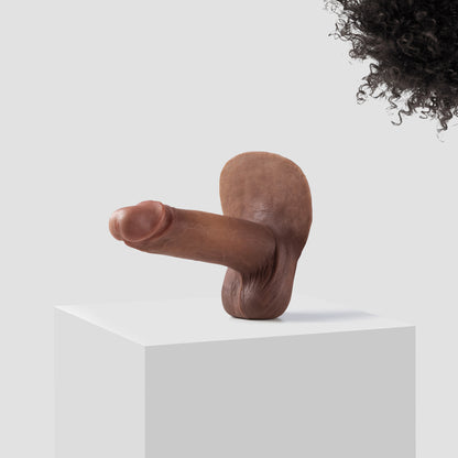 Emisil ER10 FTM pack and play prosthetic in skin shade S11 with black hair