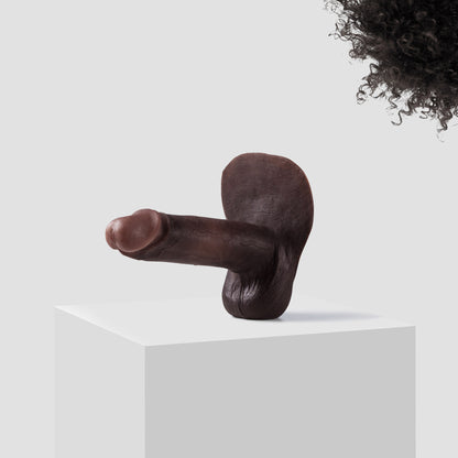 Emisil ER10 FTM pack and play prosthetic in skin shade S16 with black hair