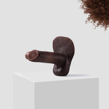 Emisil ER10 FTM pack and play prosthetic in skin shade S16 with brown hair