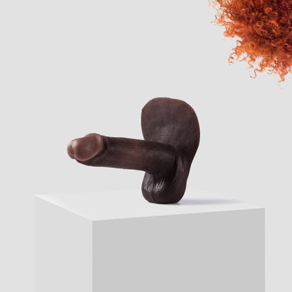 Emisil ER10 FTM pack and play prosthetic in skin shade S16 with ginger hair