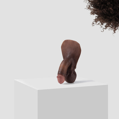 Emisil FL03 soft FTM packer in skin shade S15 with dark brown hair