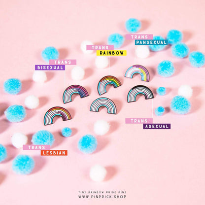 The Pin Prick - The Trans/Rainbow Enamel Pin