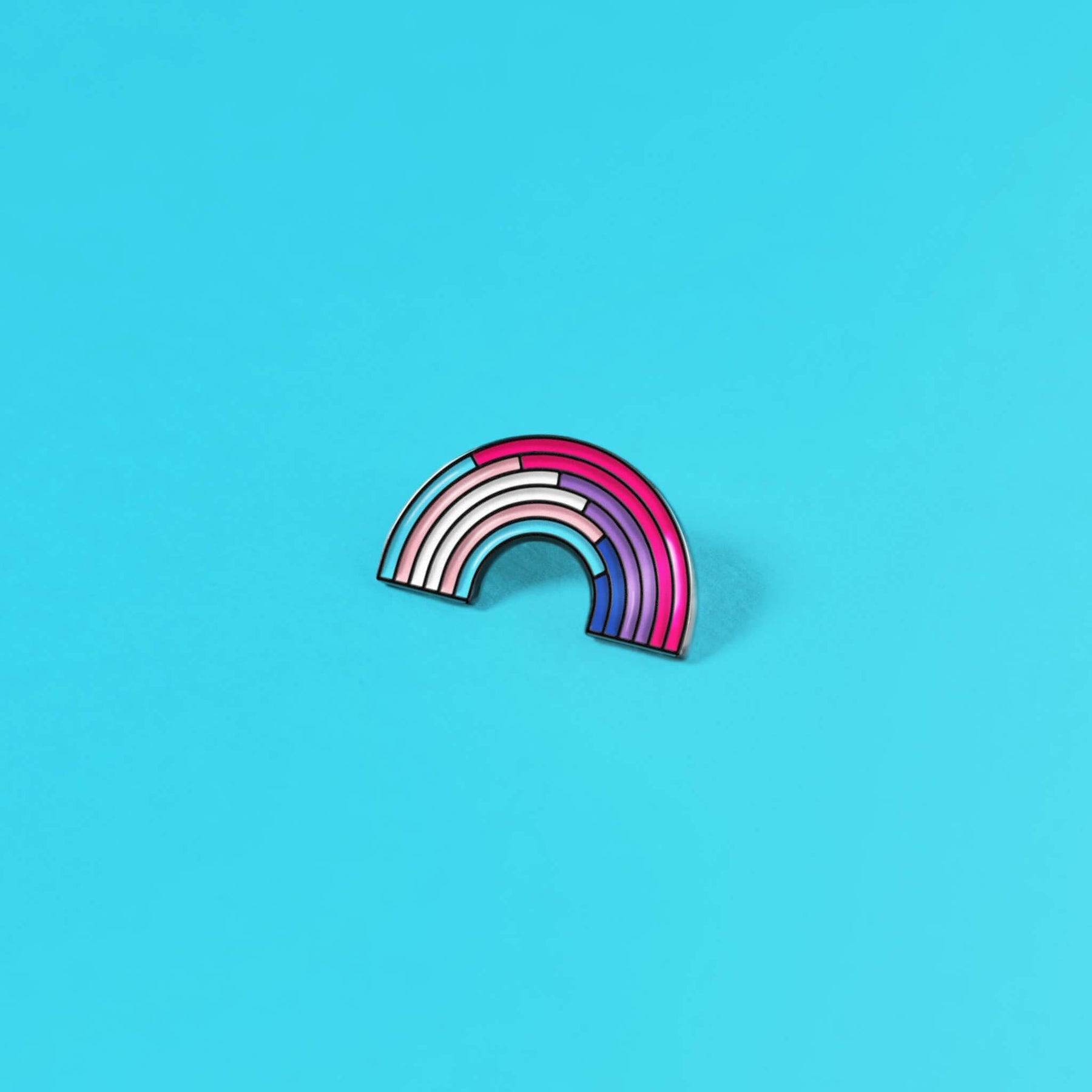 The Pin Prick - The Trans/Rainbow Enamel Pin