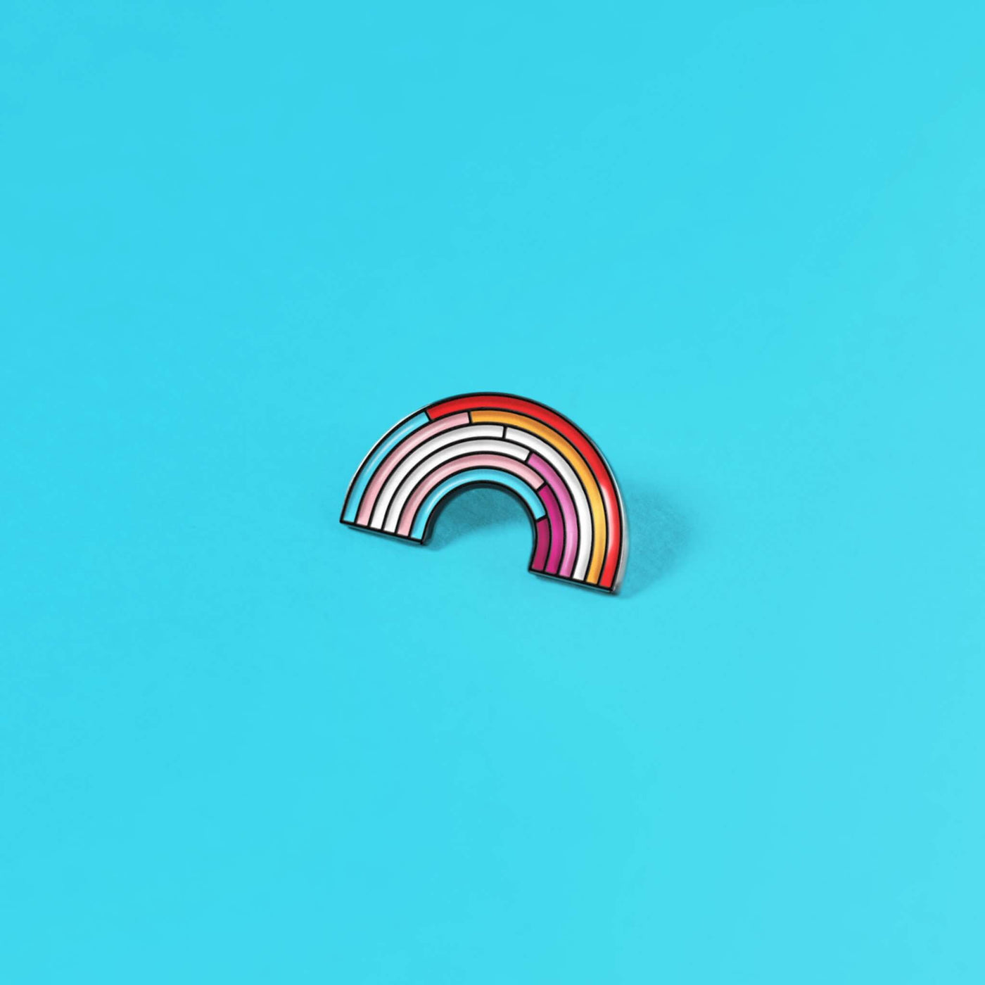 The Pin Prick - The Trans/Rainbow Enamel Pin